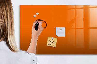 Dry erase magnetic board Orange