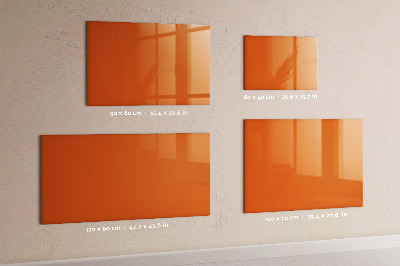 Dry erase magnetic board Orange