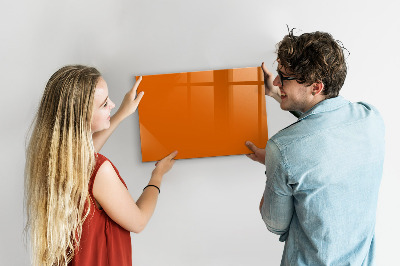 Dry erase magnetic board Orange