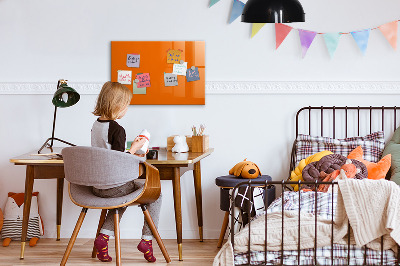 Dry erase magnetic board Orange