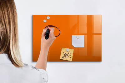 Dry erase magnetic board Orange