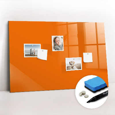 Dry erase magnetic board Orange