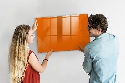 Dry erase magnetic board Orange