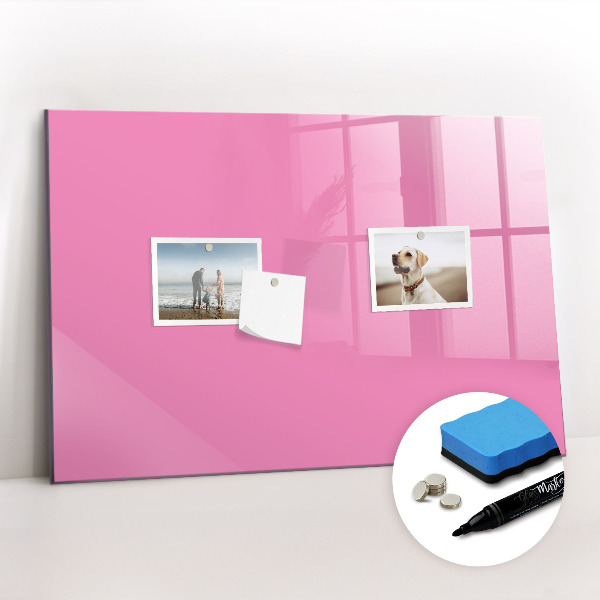Magnetic dry erase board Pink