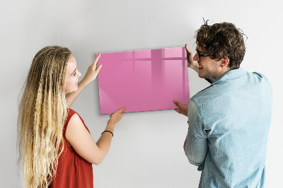 Magnetic dry erase board Pink