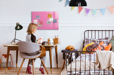 Magnetic dry erase board Pink