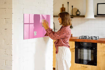 Magnetic board for drawing Pink