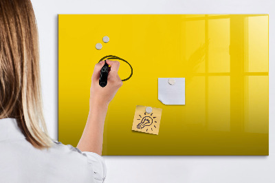 Dry erase magnetic board Light yellow