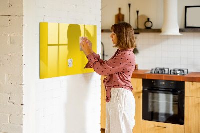 Magnetic board with marker Light yellow