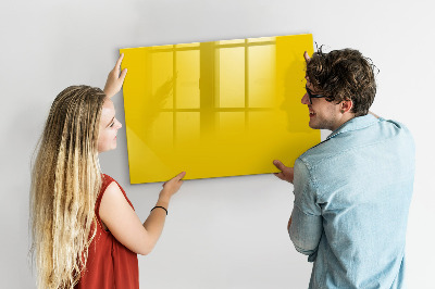 Magnetic board with marker Light yellow