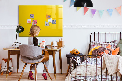 Magnetic board with marker Light yellow