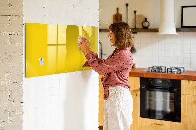 Magnetic board with marker Light yellow