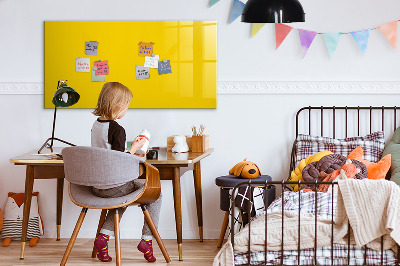 Magnetic board with marker Light yellow