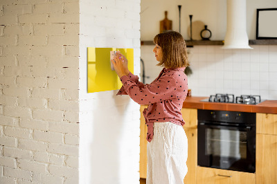 Dry erase magnetic board Light yellow