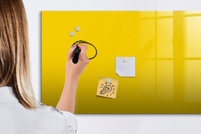 Magnetic board with marker Light yellow