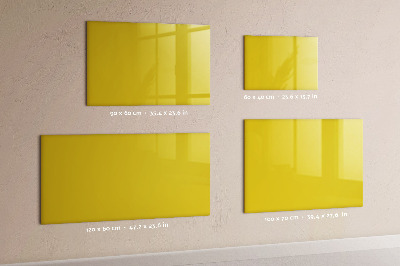 Magnetic board with marker Light yellow