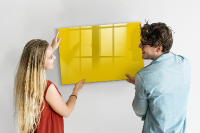 Dry erase magnetic board Light yellow