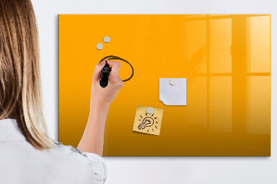 Magnetic dry erase board Golden yellow