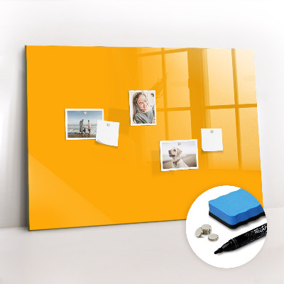 Magnetic dry erase board Golden yellow
