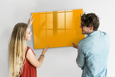 Magnetic dry erase board Golden yellow
