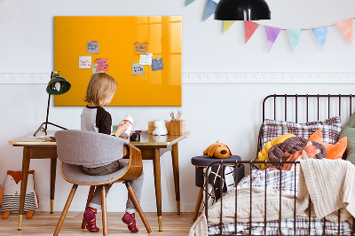 Magnetic board for writing Golden yellow