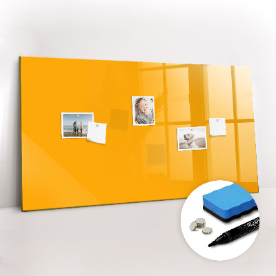 Magnetic dry erase board Golden yellow