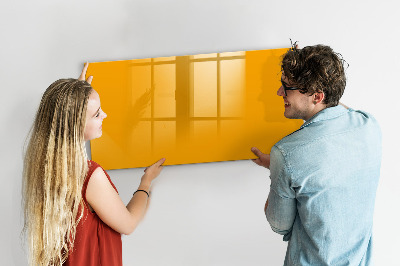 Magnetic dry erase board Golden yellow