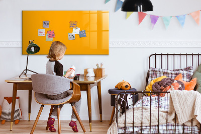 Magnetic dry erase board Golden yellow