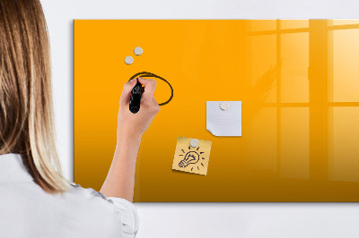 Magnetic dry erase board Golden yellow