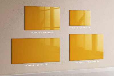 Magnetic dry erase board Golden yellow