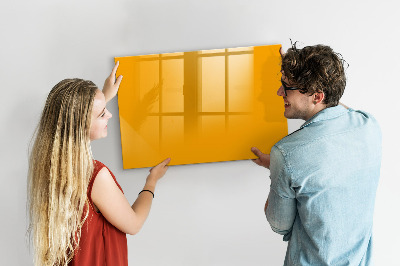 Magnetic dry erase board Golden yellow