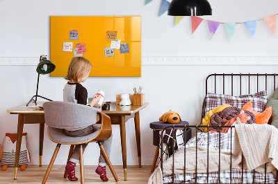 Magnetic board for writing Golden yellow