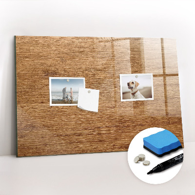 Magnetic dry erase board Light Wood
