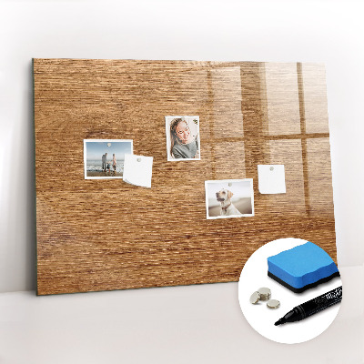 Magnetic dry erase board Light Wood