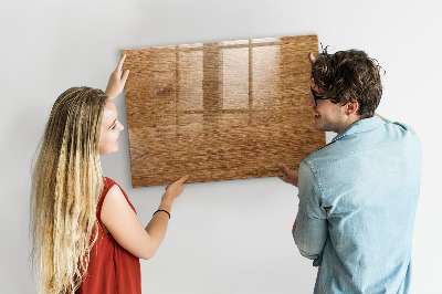 Magnetic dry erase board Light Wood