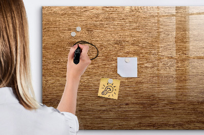 Magnetic dry erase board Light Wood