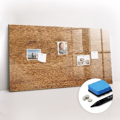 Magnetic dry erase board Light Wood