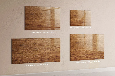 Magnetic dry erase board Light Wood