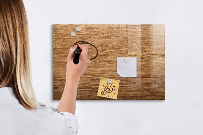 Magnetic dry erase board Light Wood