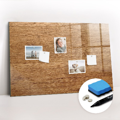 Magnetic dry erase board Light Wood