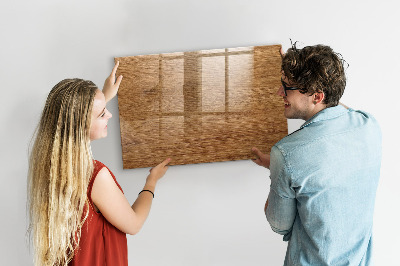 Magnetic dry erase board Light Wood