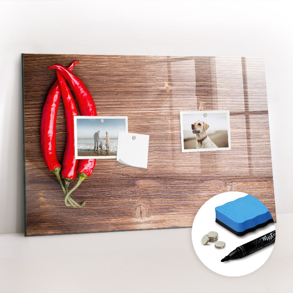 Dry erase magnetic board Peppers