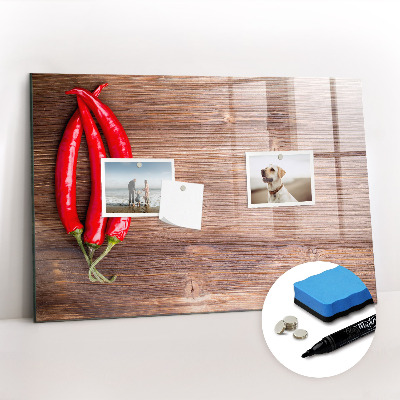 Dry erase magnetic board Peppers
