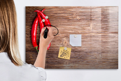 Dry erase magnetic board Peppers