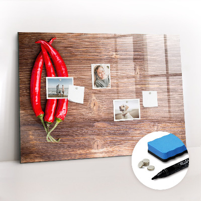 Dry erase magnetic board Peppers