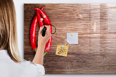 Magnetic board with marker Peppers