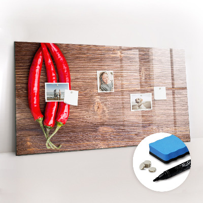 Magnetic board with marker Peppers