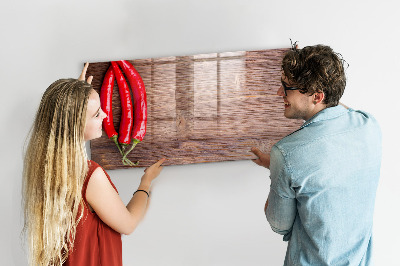 Dry erase magnetic board Peppers