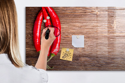 Dry erase magnetic board Peppers