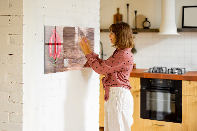 Dry erase magnetic board Peppers